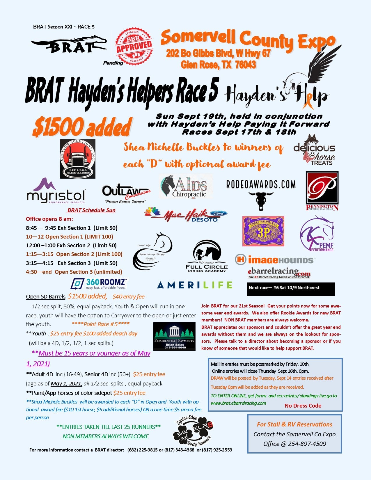 BRAT Season XXI Race 5 / Hayden's Helpers